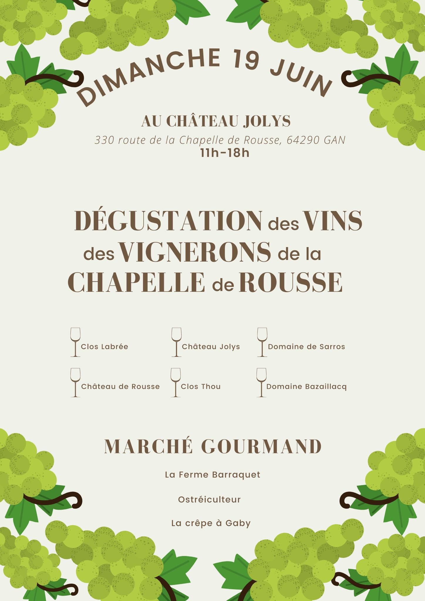 JOURNÉE DÉGUSTATION - DIMANCHE 19 JUIN 2022