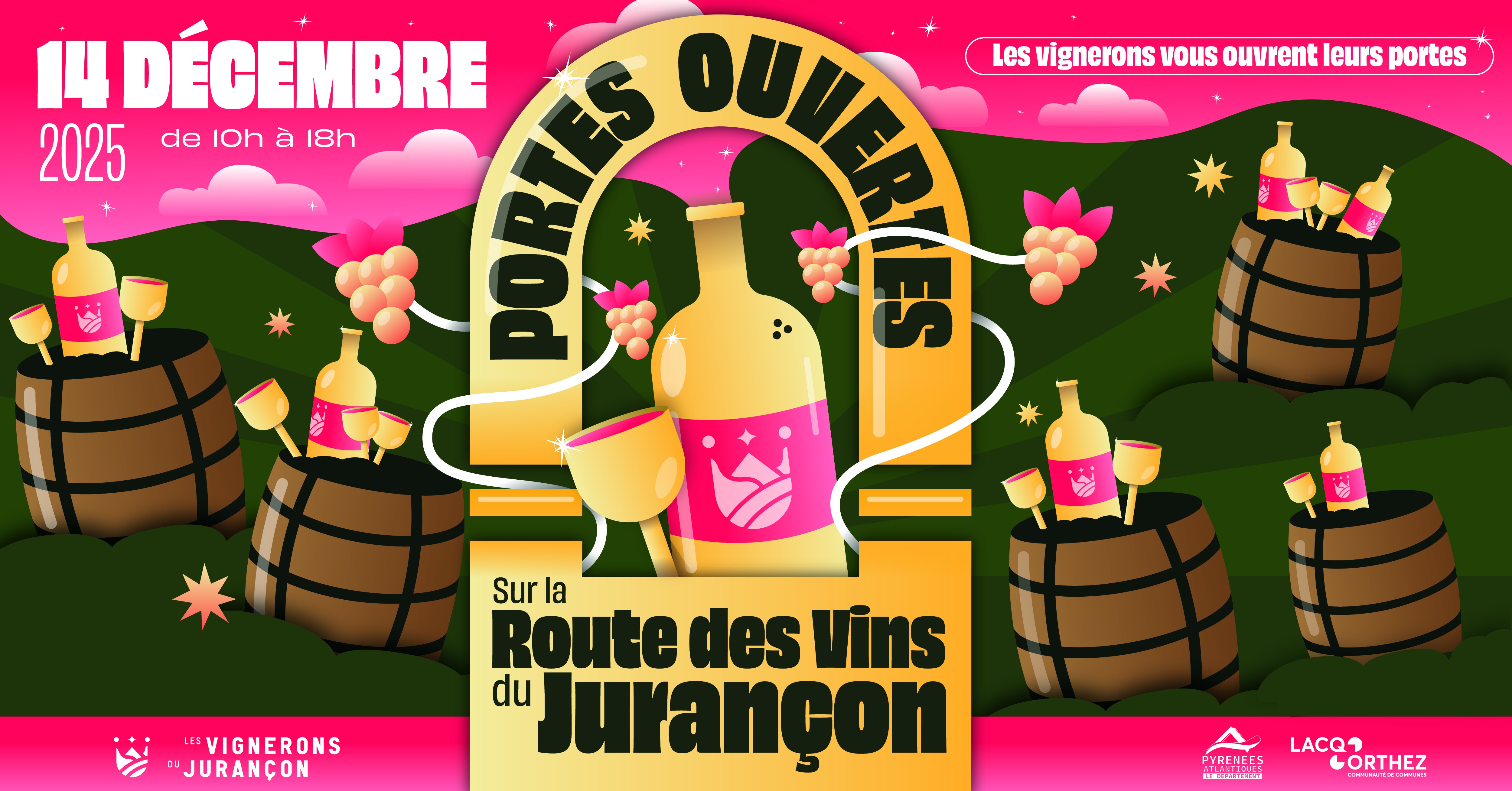 Dimanche 14 décembre 2025 :   " Sur la Route des Vins du Jurançon"